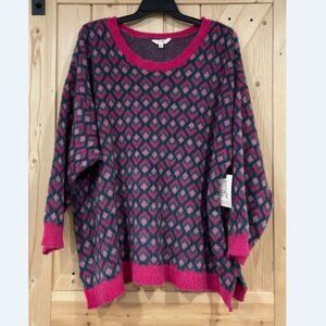 NEW 3X (24W-26W) Soft Women’s Soft Eyelash Sweater